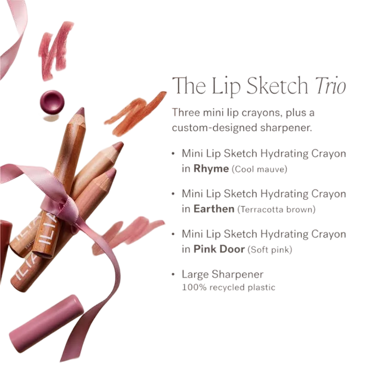 ILIA DEEP BEAUTY THE LIP SKETCH TRIO